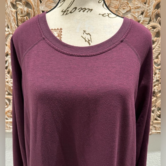 Danskin Burgundy Pullover, Super Soft Lightweight Sweatshirt- size XL - Picture 6 of 9